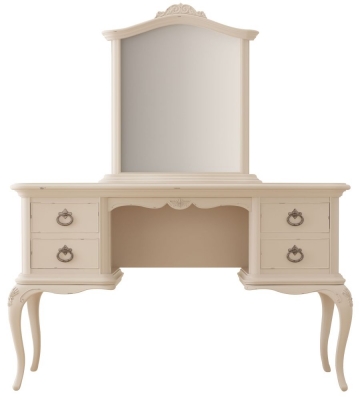 Product photograph of Willis And Gambier Ivory Dressing Table And Mirror from Choice Furniture Superstore