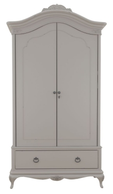Product photograph of Willis And Gambier Etienne Grey 2 Door Combi Double Wardrobe from Choice Furniture Superstore