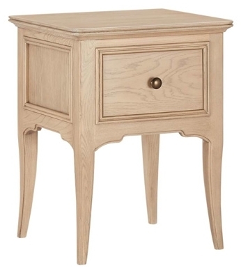 Product photograph of Willis And Gambier Toulon Oak 1 Drawer Bedside Table from Choice Furniture Superstore