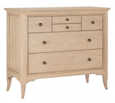 Product photograph of Willis And Gambier Toulon Oak 6 Drawer Tallboy Chest from Choice Furniture Superstore