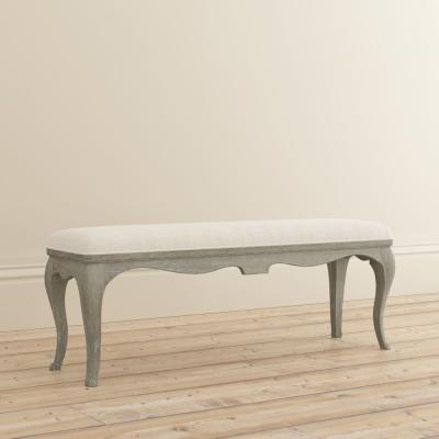 Willis And Gambier Camille Grey Oak Padded Bedroom Bench