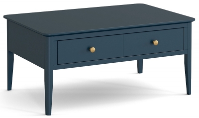 Product photograph of Capri Blue Coffee Table Storage With 2 Drawers from Choice Furniture Superstore