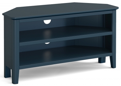 Product photograph of Capri Blue Corner Tv Unit 95cm For Television Upto 32in Plasma from Choice Furniture Superstore
