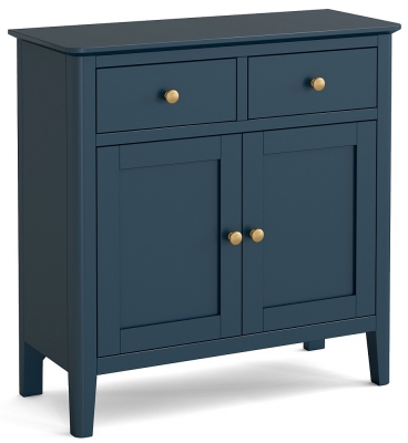 Product photograph of Capri Blue Mini Sideboard With 2 Doors For Small Space from Choice Furniture Superstore