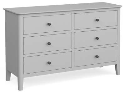 Product photograph of Stowe Grey 6 Drawer Wide Chest from Choice Furniture Superstore