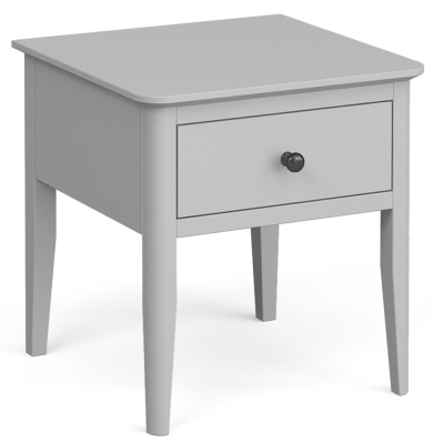 Product photograph of Stowe Grey 1 Drawer Lamp Table from Choice Furniture Superstore