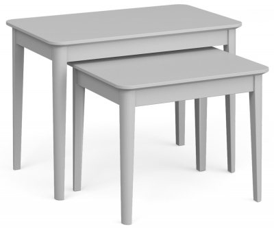 Product photograph of Capri Silver Grey Nest Of 2 Tables from Choice Furniture Superstore