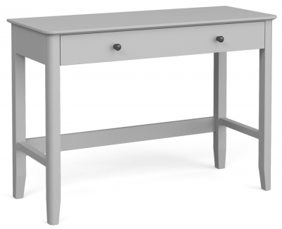 Capri Silver Grey 110cm Home Office Desk with 1 Drawer