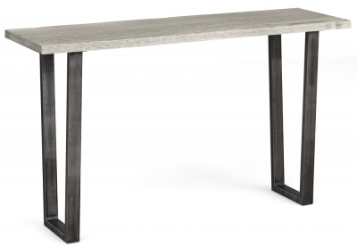 Product photograph of Brooklyn Grey Oak 130cm Console Table from Choice Furniture Superstore