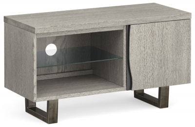 Product photograph of Brooklyn Grey Oak 90cm Tv Unit from Choice Furniture Superstore