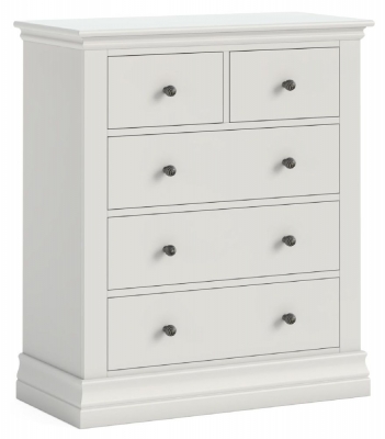 Product photograph of Helston Cotton White 2 3 Drawer Chest from Choice Furniture Superstore