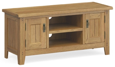 Product photograph of Burford Oak 120cm Tv Unit from Choice Furniture Superstore