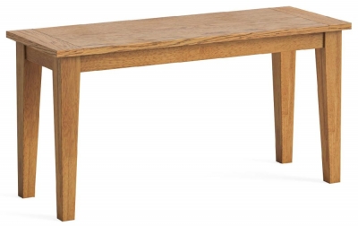 Product photograph of Fareham Oak 90cm Dining Bench from Choice Furniture Superstore