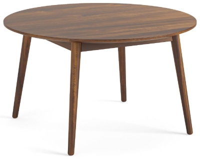 Product photograph of Trafford Dark Wood 90cm Round Coffee Table from Choice Furniture Superstore