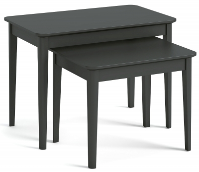 Product photograph of Clearance - Highgate Charcoal Black Nest Of 2 Tables - Fss14456 from Choice Furniture Superstore