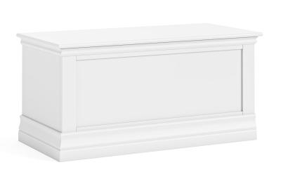 Bordeaux White Blanket Box