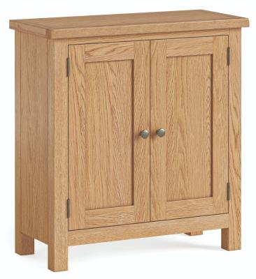 Product photograph of Salibury Premium Oak 2 Door Cupboard from Choice Furniture Superstore