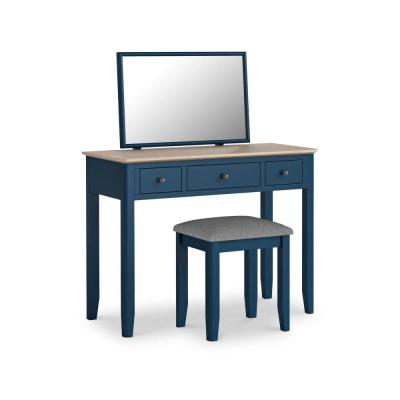 Marlow Blue Painted 3 Drawer Dressing Table Set