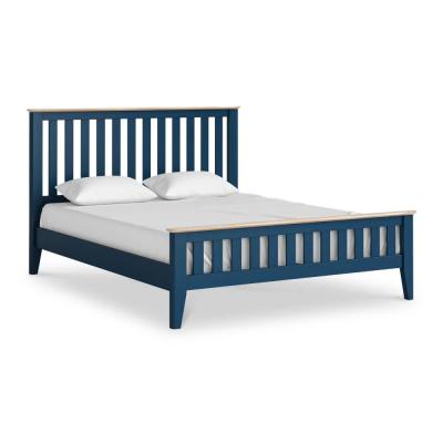 Marlow Blue Painted 5ft King Size Slatted Bed