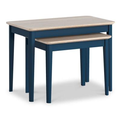 Marlow Blue Painted Nest Of 2 Tables
