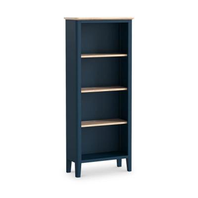 Marlow Blue Painted Slim Bookcase