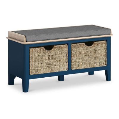 Marlow Blue Painted Storage Bench