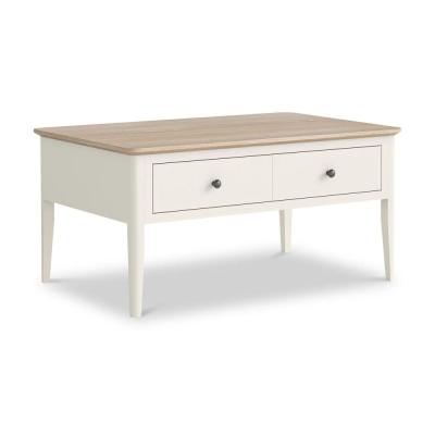 Marlow White Painted 2 Drawer Coffee Table