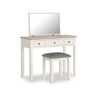 Marlow White Painted 3 Drawer Dressing Table Set