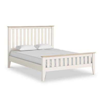Marlow White Painted 4ft 6in Double Slatted Bed