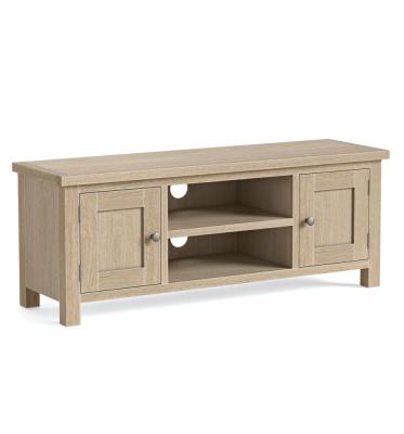 Modern Country Oak 2 Door Storage Tv Unit