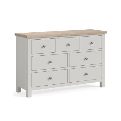 Modern Grey Painted 34 Drawer Wide Chest