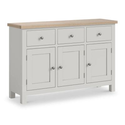 Modern Grey Painted 3 Door Large Sideboard 120cm