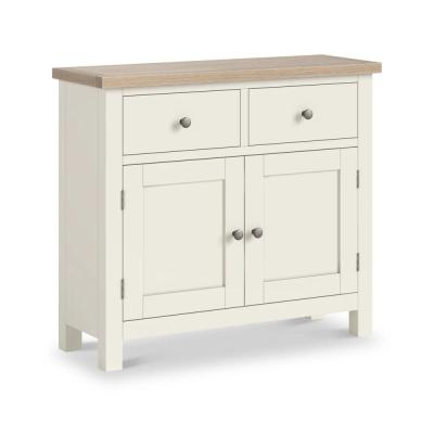 Modern White Painted 2 Door Medium Sideboard 90cm
