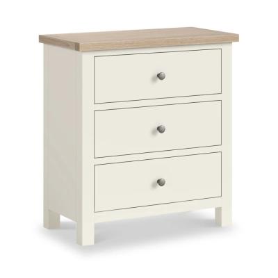 Modern White Painted 3 Drawer Chest