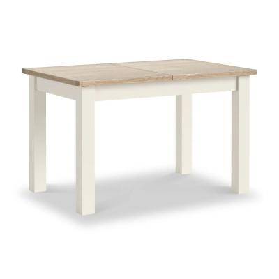 Modern White Painted 46 Seater Extending Dining Table 120cm160cm