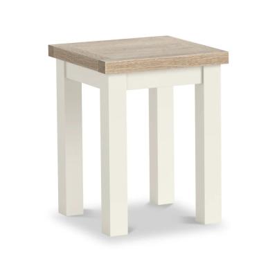 Modern White Painted Square Lamp Table