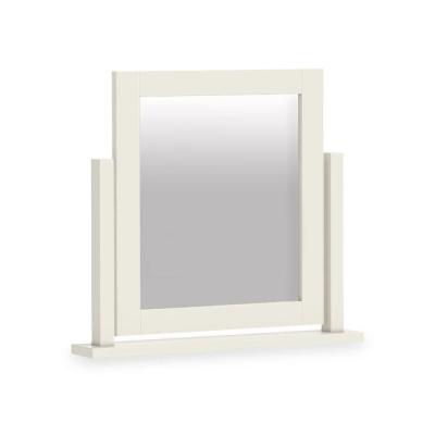 Modern White Painted Vanity Mirror