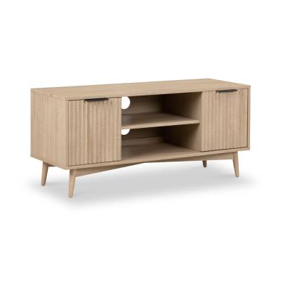 Enzo Oak Grooved Storage Tv Unit