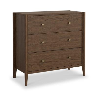 Paris Dark Oak 3 Drawer Chest