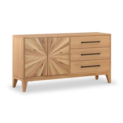 Viento Oak 2 Door Sunburst Large Sideboard
