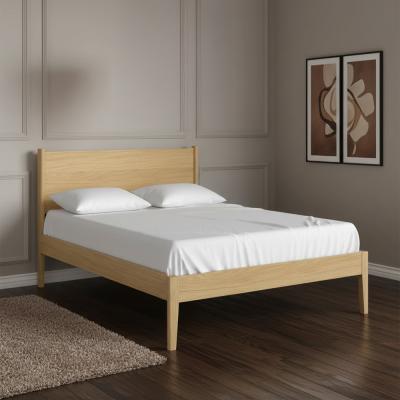 Paris Oak 4ft 6in Double Panelled Bed