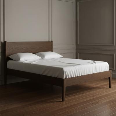 Paris Dark Oak 4ft 6in Double Panelled Bed