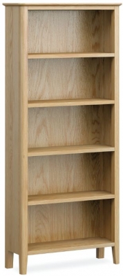 Image of Shaker Oak Large Bookcase, 180cm Bookshelf with 4 Shelves
