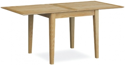 Product photograph of Shaker Oak 2-6 Seater Extending Dining Table from Choice Furniture Superstore