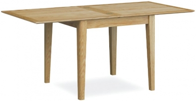 Shaker Oak Dining Table, 85cm-170cm Seats 2 to 6 Diners Rectangular Extending Top