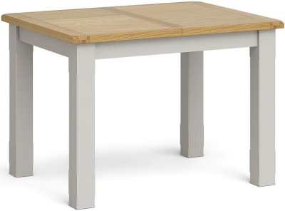 Product photograph of Guilford Country Grey And Oak Dining Table 110cm-150cm Seats 4 To 6 Diners Rectangular Extending Top from Choice Furniture Superstore