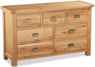 Product photograph of Addison Natural Oak Chest Of Drawers 3 Over 4 Drawers from Choice Furniture Superstore