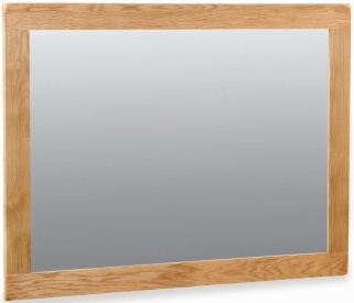 Product photograph of Addison Natural Oak Rectangular Mirror from Choice Furniture Superstore