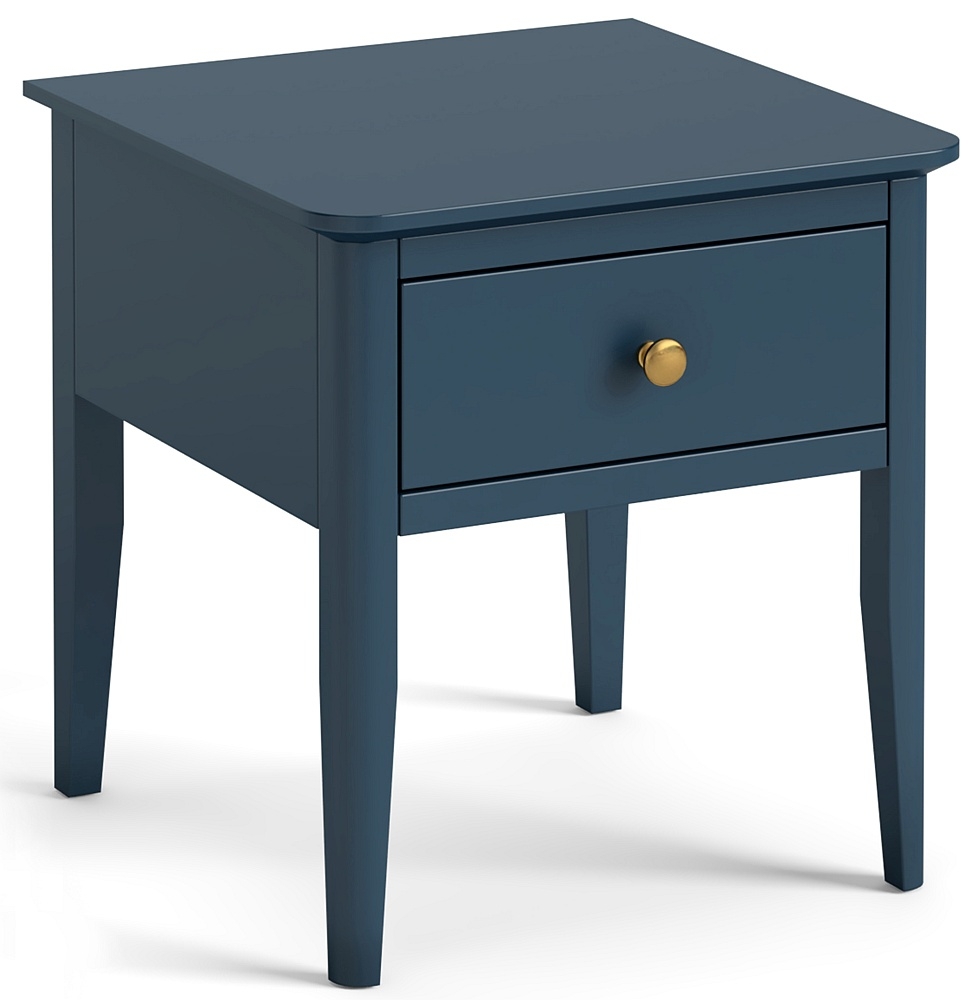 Capri Blue 1 Drawer Lamp Table