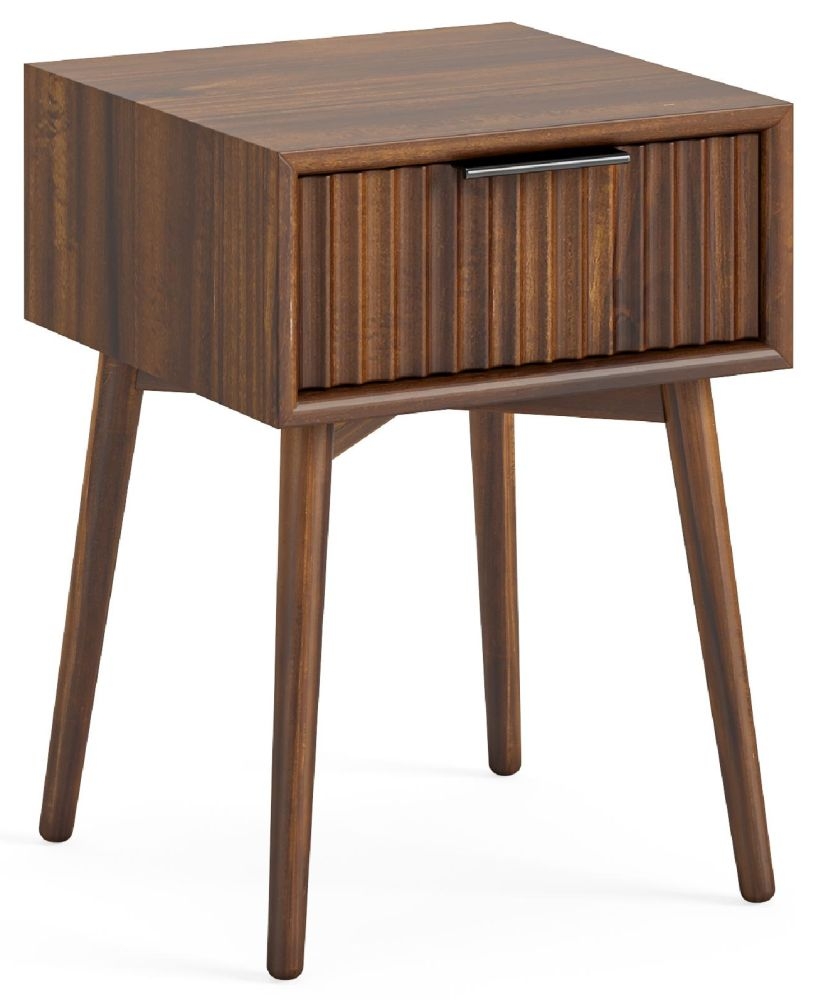 Harley Dark Wood 1 Drawer Side Table